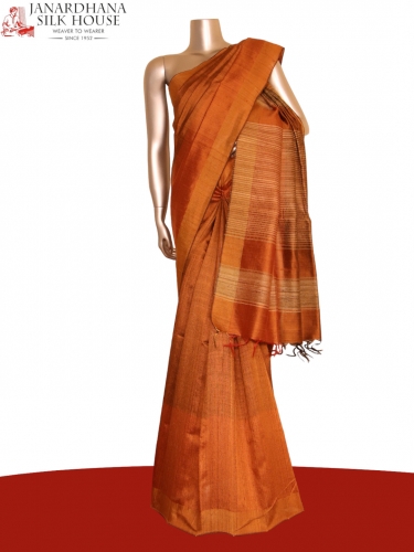 Handloom Pure Tussar Silk Saree